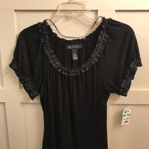 INC cute black top. Size large NWT